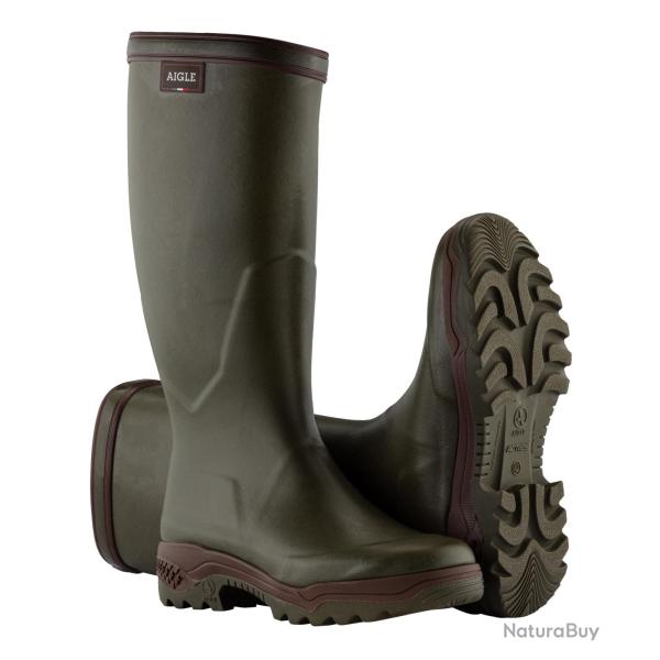 Bottes caoutchouc Parcours II kaki - Aigle Kaki-Olive, 49
