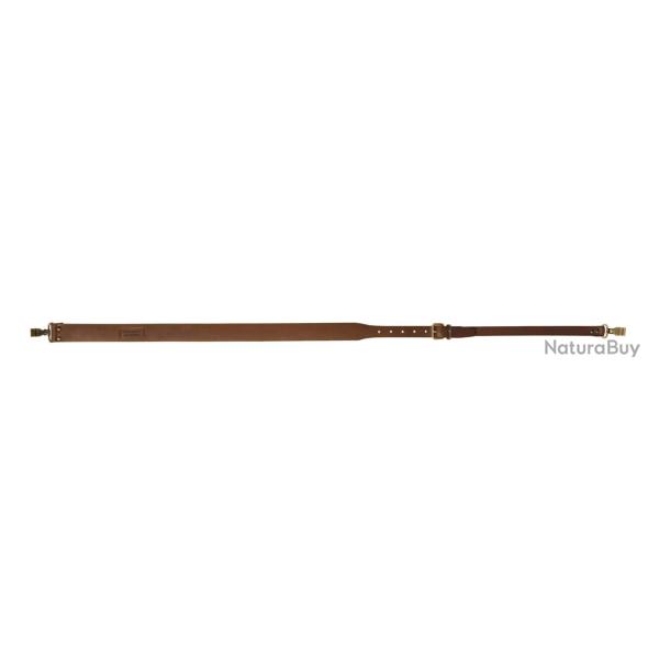 Bretelle fusil en cuir pleine fleur, mousquetons - Country Sellerie