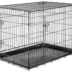 Cages pliantes de transport pour chien Noir, 108,5cm (L) x 70,5cm (l) x 77,5cm (h), L