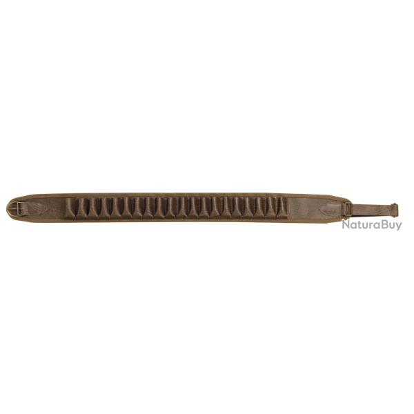 Cartouchi�re vinyle aspect cuir marron - Country Sellerie cal. 20, Marron