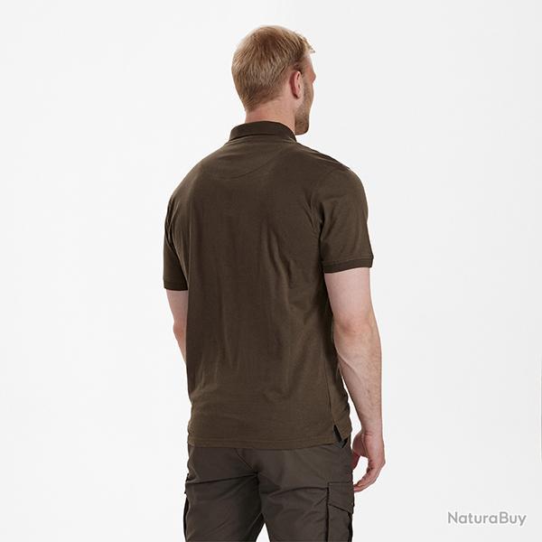Deerhunter Christian Polo Chemise marron Leaf marron Leaf, 3XL