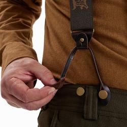 Deerhunter Combi Braces with button and clips Walnut 1 CM