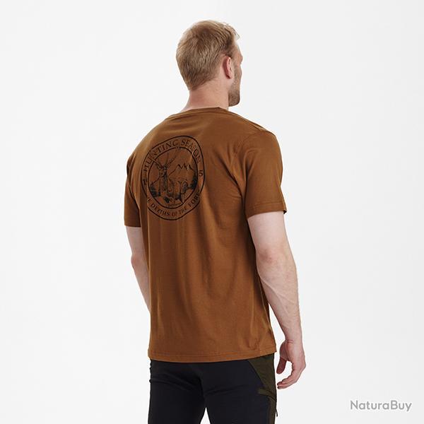 Deerhunter Easton T-shirt Driftwood Burnt Orange, S