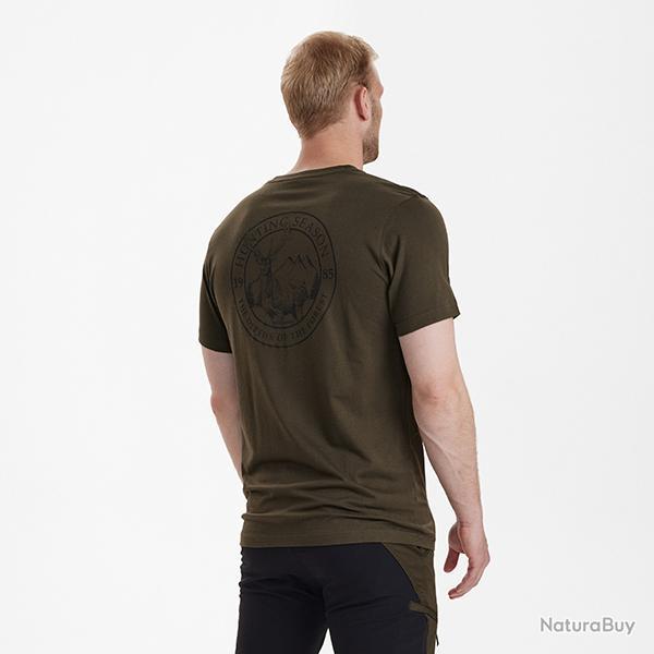 Deerhunter Easton T-shirt Driftwood Adventure vert, 4XL