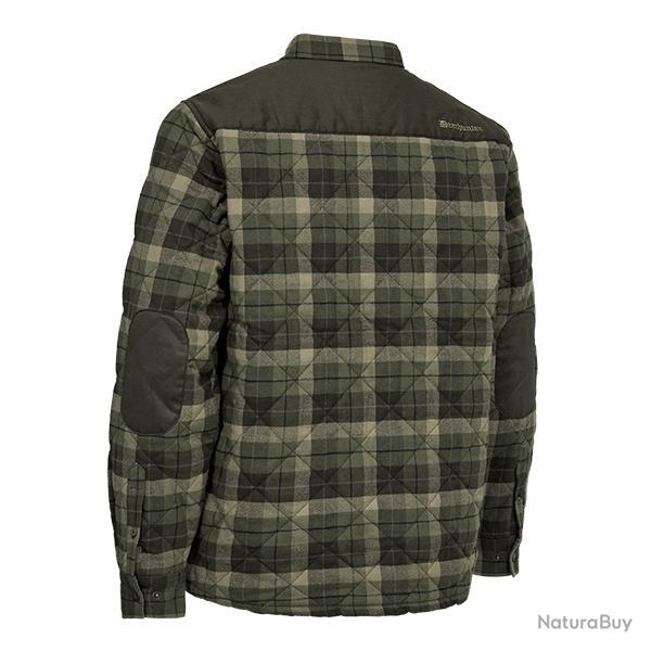 Deerhunter Elbert Padded Chemise Veste vert Check vert Check, 2XL