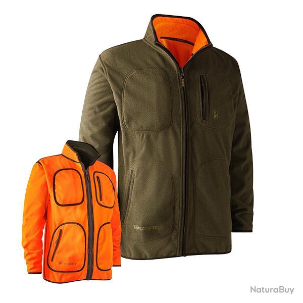 Deerhunter Gamekeeper Reversible Fleece Veste Orange Orange, XL