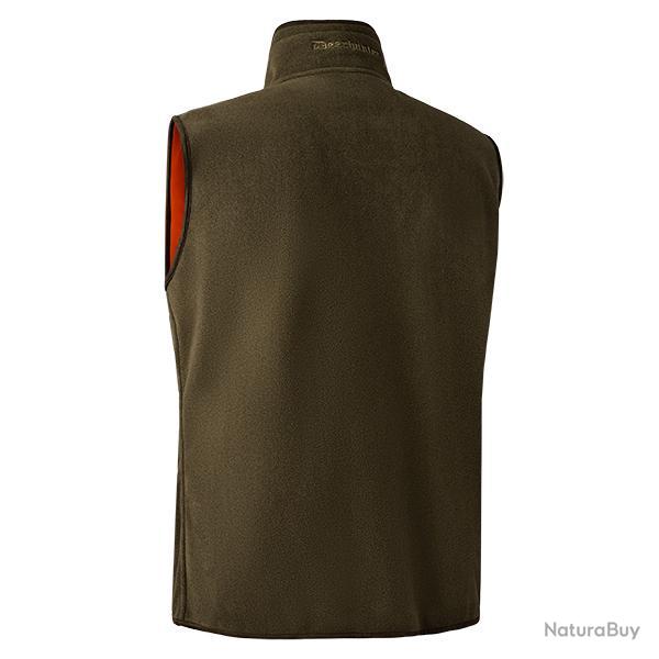 Deerhunter Gamekeeper Reversible Fleece Waistcoat Safety Orange Safety Orange, 3XL
