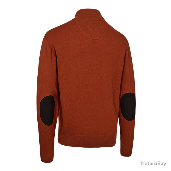 Deerhunter Harrington �-Zip Knit Forest Ember Melange Oak Rust Melange, L
