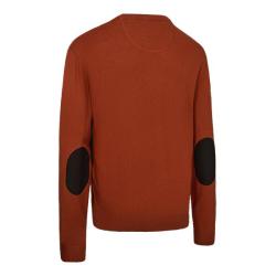 Deerhunter Harrington O-neck Knit Forest Ember Melange Oak Rust Melange, 3XL