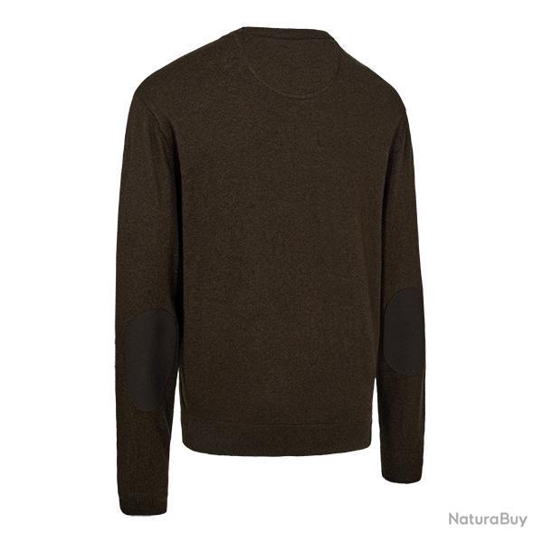 Deerhunter Harrington O-neck Knit Forest Ember Melange marron Melange, 3XL