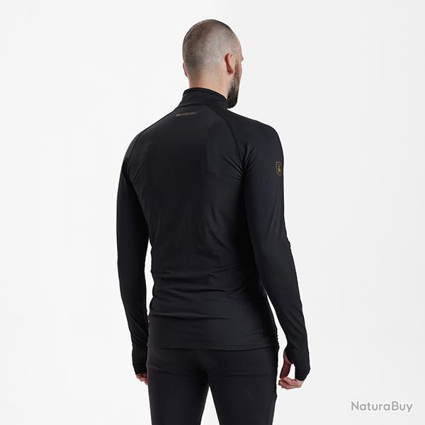 Deerhunter Heat Undershirt with zip-neck Black Black, M