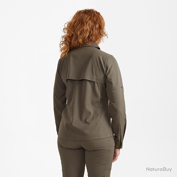 Deerhunter Lady Canopy Chemise Forest vert Stone Grey, 36