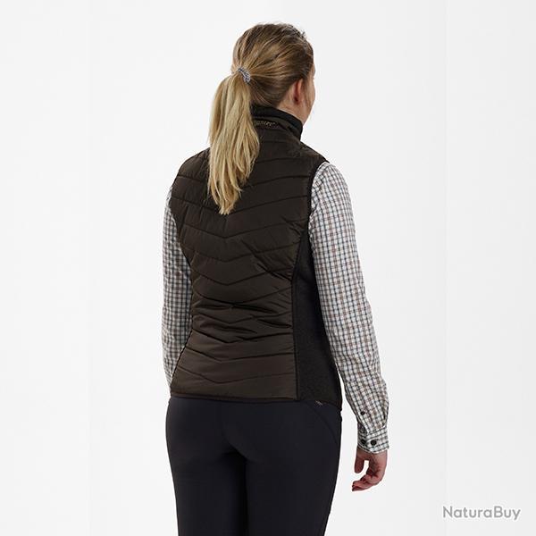 Deerhunter Lady Caroline Padded Waistcoat couleur bois marron Leaf, 48