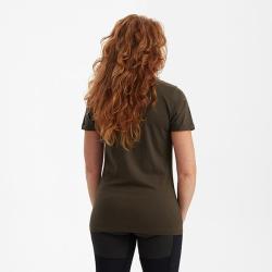 Deerhunter Lady Ella T-shirt Driftwood Adventure vert, 40