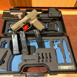 PISTOLET CANIK TP9 ELITE COMBAT FDE CALIBRE 9X19 - 3 CHARGEURS - DPV