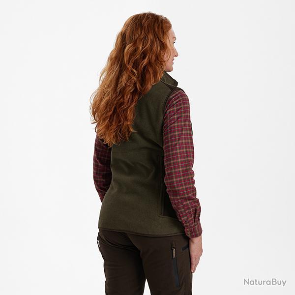 Deerhunter Lady Pam Bonded Fleece Waistcoat Graphite vert Graphite vert, 48