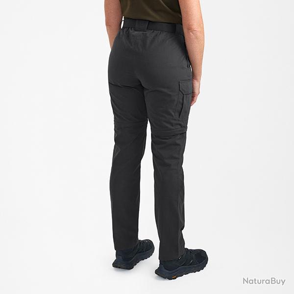 Deerhunter Lady Slogen convertible (Zip-Off) Pantalon couleur bois Black Ink, 40