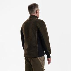 Deerhunter Rogaland Fiber Pile Veste Adventure vert Chocolate marron, M