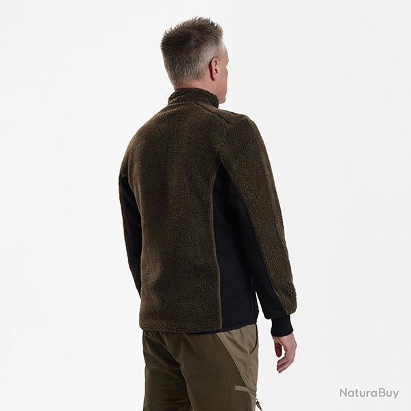 Deerhunter Rogaland Fiber Pile Veste Adventure vert Chocolate marron, M