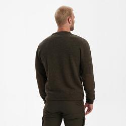 Deerhunter Sheffield Knit with O-neck Cypress Dark Elm, 2XL