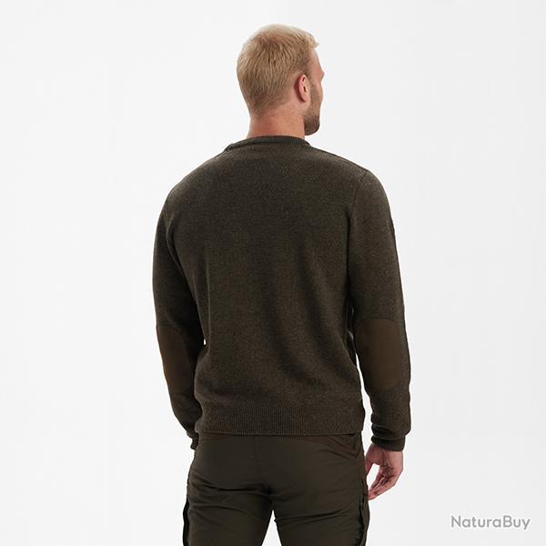 Deerhunter Sheffield Knit with O-neck Cypress Dark Elm, M