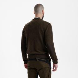 Deerhunter Sheffield Knit with V-neck Cypress Dark Elm, 4XL