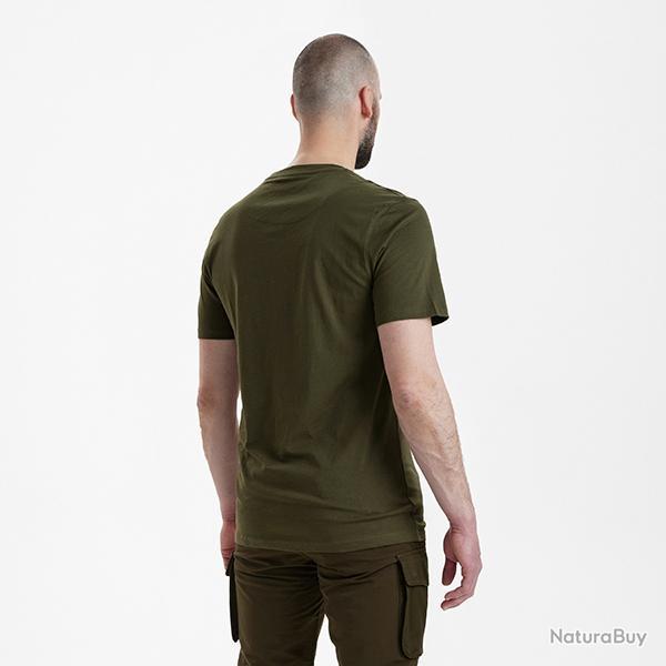 Deerhunter T-Chemise 2-Pack vert/marron Leaf vert/marron Leaf, 4XL