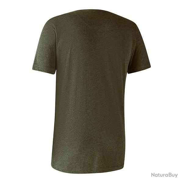 Deerhunter T-shirt - Basic O-neck 2-pack Adventure vert melange Adventure vert mel/marron Leaf mel.,