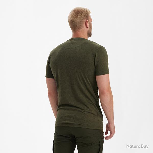Deerhunter T-shirt - Basic O-neck 2-pack Adventure vert melange Adventure vert melange, S