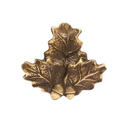 Feuille de Ch&ecirc;ne porte troph&eacute;e Bronze, 6cm (L) x 7cm (l)