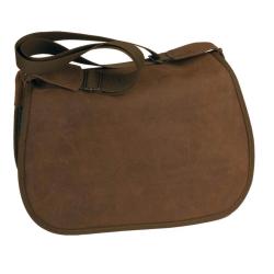 Gibeci&egrave;re cuir croupon cir&eacute; Marron, 50cm (L) x 35cm (h)