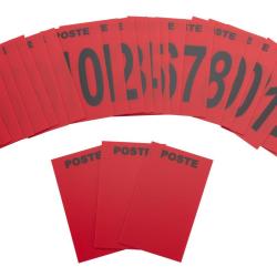 Lot de 27 plaques postes de chasse Jaune, 10cm (L) x 8cm (l)