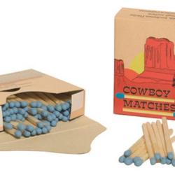Lot de 5 bo&icirc;tes de 100 allumettes cowboy