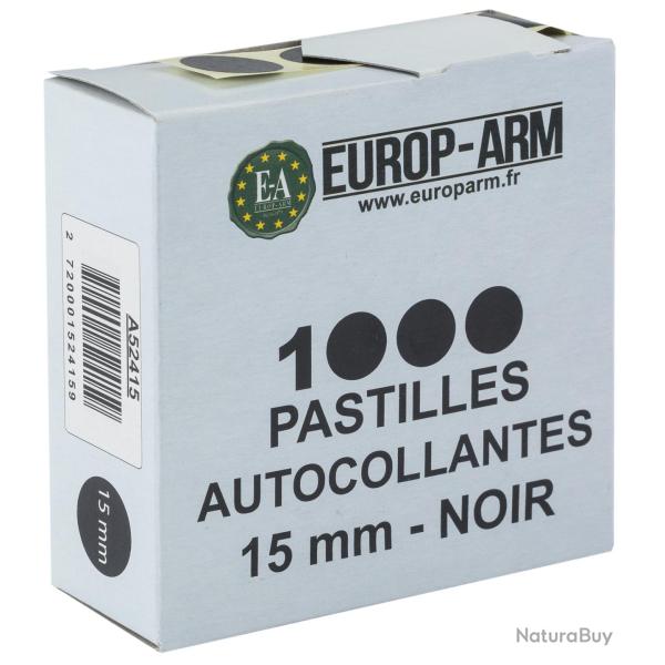 Pastilles autocollantes diam. 15 ou 19 mm 1000, Blanc, 19