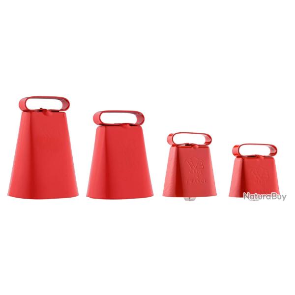 Sonnaillons rouges - H�len Baud Rouge, 2,9cm (L) x 4,8cm (l) x 4cm (h)