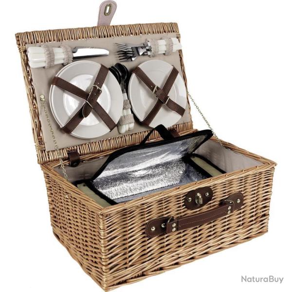 Valise pique-nique isotherme 4 personnes (porcelaine)