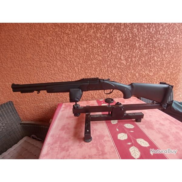 A VENTRE FUSIL INTEGRA SLUG SUPERPOSE CAL 12/76 SYNTHETIQUE 51 CM