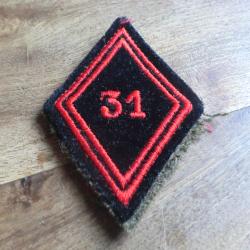 insigne losange de bras 31 eme r&eacute;giment du g&eacute;nie