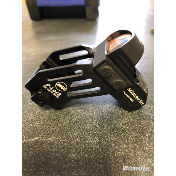 Montage MAK P-Lock avec point rouge pour Glock gen5.