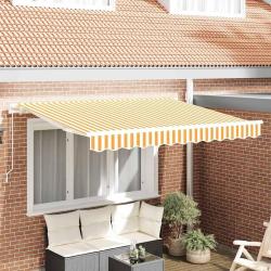 Auvent R&eacute;tractable Jaune 300 x 200 cm tissu