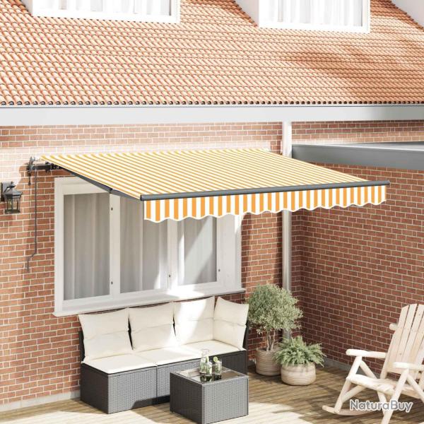 Auvent R�tractable Jaune 300 x 200 cm tissu