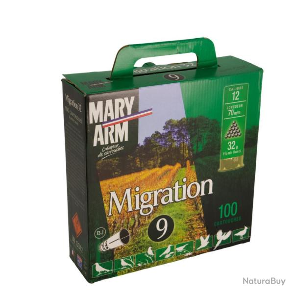 PACK CARTOUCHES MIGRATION 12/70 32G BJ X100 - N 7.5 - MARY ARM