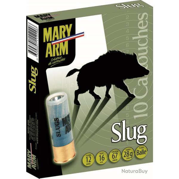 BALLES SLUG 12/28G X10 - MARY ARM