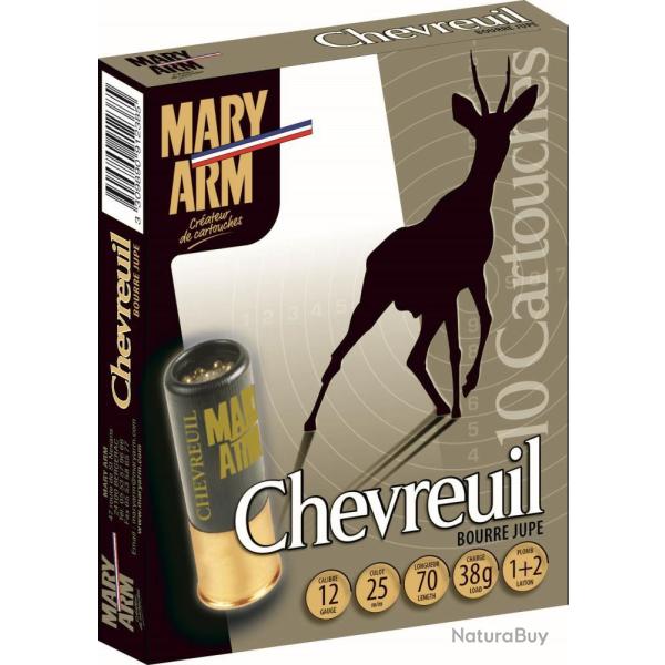 CARTOUCHES CHEVREUIL 12/70 38G BJ N1+2 X10 - MARY ARM