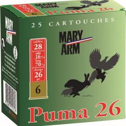 CARTOUCHES PUMA 26 28/70 26G BJ X25 - N 7.5 - MARY ARM