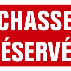 PANNEAU ALU CHASSE RESERVEE - KROMA