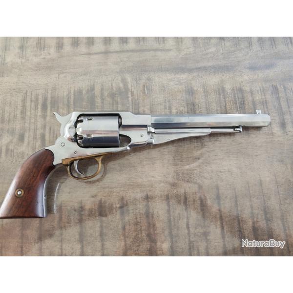 Revolver poudre noire Remington 1858 Inox Cal.44
