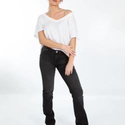 Jeans COMPLICES June Noir pour femme Bootcup Stretch