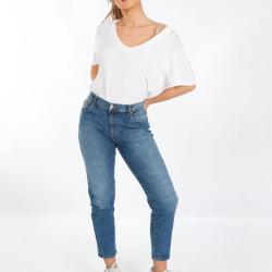Jeans COMPLICES Alma Stone pour femme taille haute Stretch