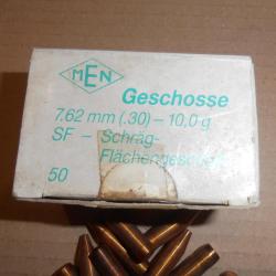50 ogives MEN 150 gr Monolithique  Cal 30 - 300 savage, 30-284, 300 winch mag ......